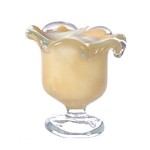 (*) Dollhouse Miniature Glass of Pudding