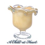 (*) Dollhouse Miniature Glass of Pudding