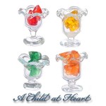 (*) Dollhouse Miniature Glass of Jello  (Assorted Flavors)