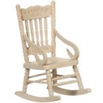 Dollhouse Rocking Chair - Unfinished
