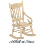 Dollhouse Rocking Chair - Unfinished