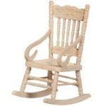 Dollhouse Rocking Chair - Unfinished