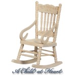 Dollhouse Rocking Chair - Unfinished
