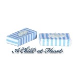 2 Dollhouse Striped Tissue Box