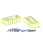 2 Dollhouse Striped Tissue Box