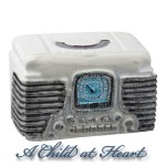 (*) Dollhouse 1950's Retro Radio
