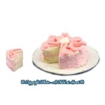 Dollhouse Pink Decorated Cake Sliced