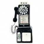 (*) Dollhouse 1950's Pay Phone