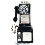 (*) Dollhouse 1950's Pay Phone