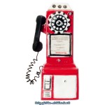 (*) Dollhouse 1950's Pay Phone