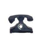 Dollhouse Black Cradle Phone