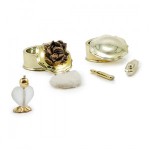 Dollhouse Lady's Boudoir Set Gold