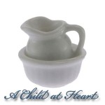 &amp;sect; Sale $1 Off - Dollhouse Ceramic Wash Bowl &amp; Pitcher