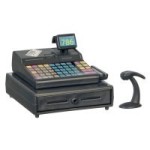 (*) Modern Cash Register with Scanner