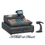 (*) Modern Cash Register with Scanner