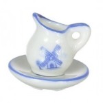 &amp;sect; Sale .60&amp;cent; Off - Delft Wash Ceramic Bowl &amp; Pitcher