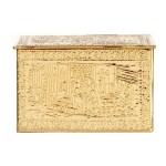 Dollhouse Brass Log Box