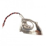 (*) Dollhouse Silver Electric Iron