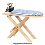 Dollhouse Wooden Ironing Board &amp; Iron