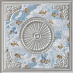 Dollhouse Square Ceiling Molding- Choice of Style -