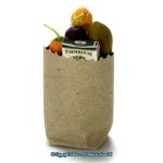 Dollhouse Miniatures Filled Grocery Bag