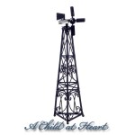 Dollhouse Miniature Steel Windmill