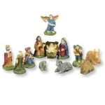 (&amp;sect;) Closeout - 12 pc. Dollhouse Miniature Nativity Set