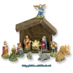 (&amp;sect;) Closeout - 12 pc. Dollhouse Miniature Nativity Set