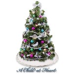 (&amp;sect; Closeout) Lite Silver/Jewels Christmas Tree