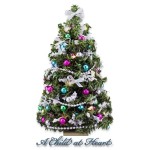 (&amp;sect; Closeout) Lite Silver/Jewels Christmas Tree