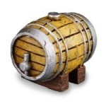 (*) Dollhouse Rum Barrel