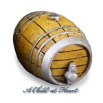 (*) Dollhouse Wine Barrel w/Tap - Small