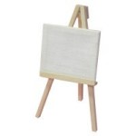 (*Closeout*) Dollhouse Easel with Canvas