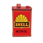 (*) Dollhouse Tin Gasoline Can