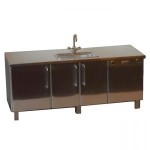 ( ) Dollhouse Commercial Sink &amp; Dishwasher Unit