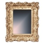 Dollhouse Mirror Gold Frame