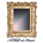 Dollhouse Mirror Gold Frame