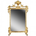 Dollhouse Mirror Ornated Gold Frame