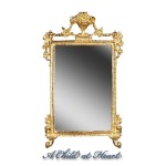Dollhouse Mirror Ornated Gold Frame