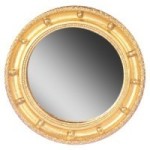 Dollhouse Gold Round Mirror