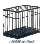 Large Black Dollhouse Pet Cage