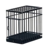 Small Black Dollhouse Pet Cage