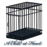 Small Black Dollhouse Pet Cage