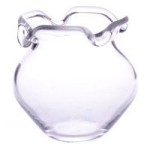 Dollhouse Scallop Edge Glass Fish Bowl - Large