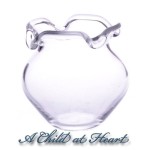 Dollhouse Scallop Edge Glass Fish Bowl - Large