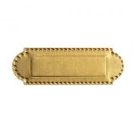 Dollhouse Brass Half Moon Mail Slot