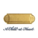 Dollhouse Brass Half Moon Mail Slot