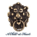 Dollhouse Lion Head Knocker/Antique