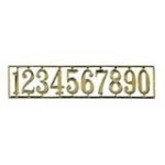 Dollhouse Brass House Numbers