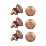 Dollhouse 6 Round Door Knobs- Choice of Finish -